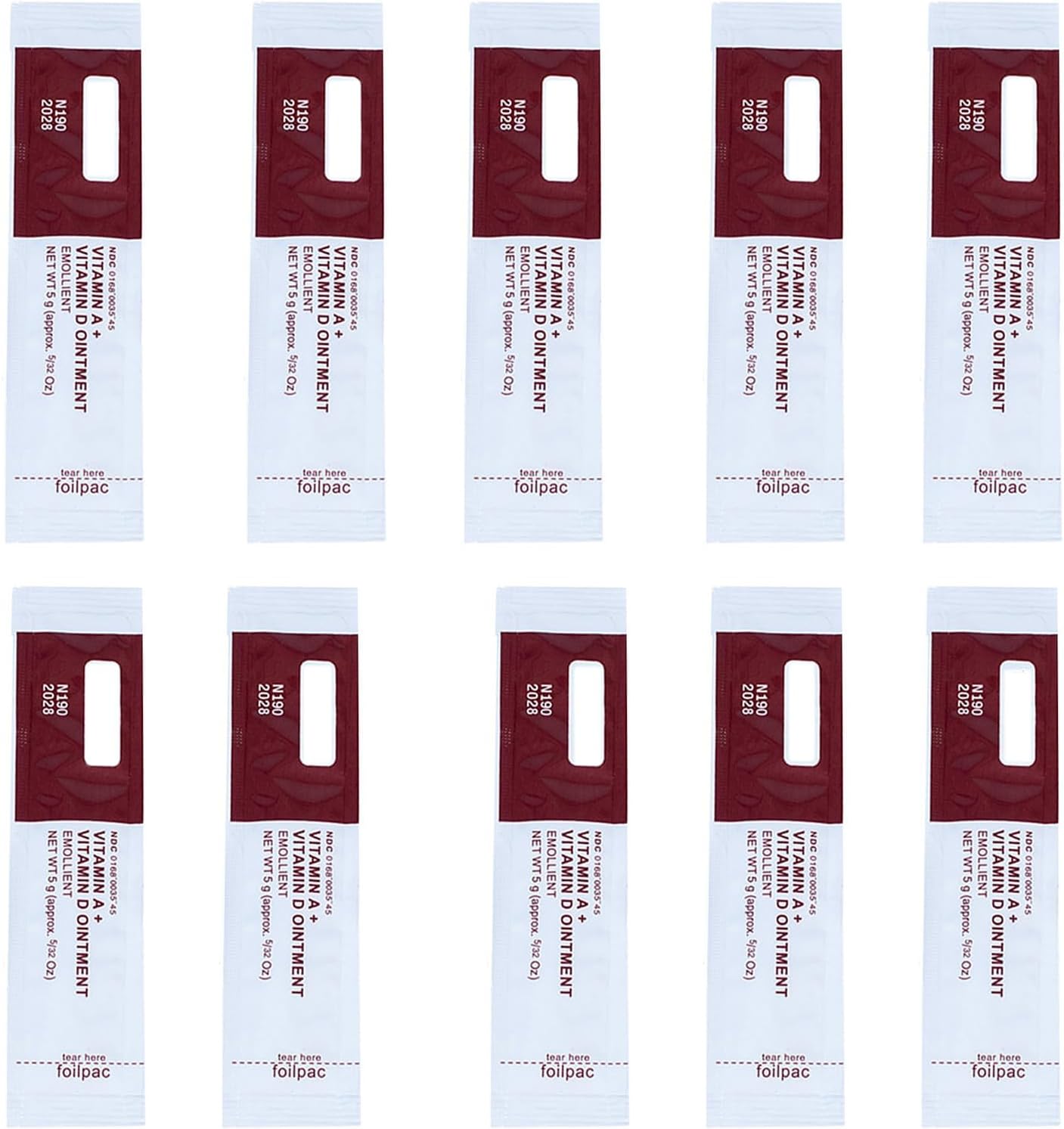 Proamate Tattoo Cream Scar Repair Gel, Microblading Aftercare Ointment Vitamin A&D Anti Scar Tattoo Aftercare Cream for Makeup Microblading and Tattoo Healing Supplies (White 10 PCS/Pack)