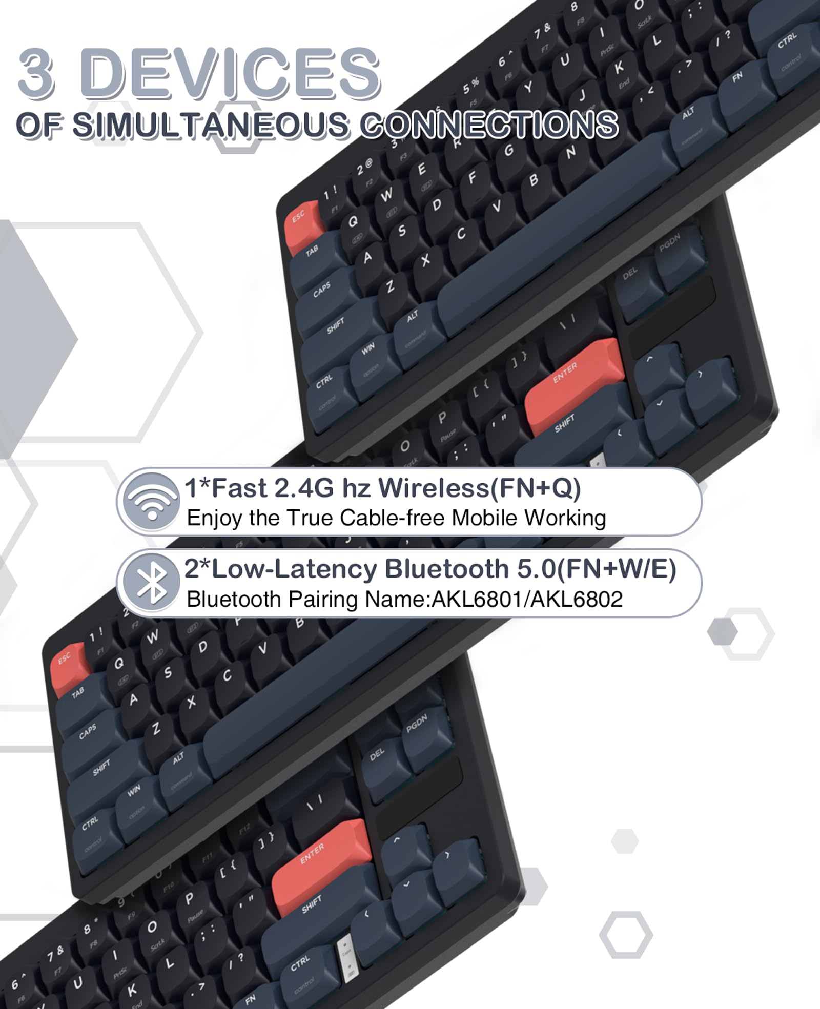 Amazon.com: MAGIC-REFINER RKL680 Ultra-Thin Wireless