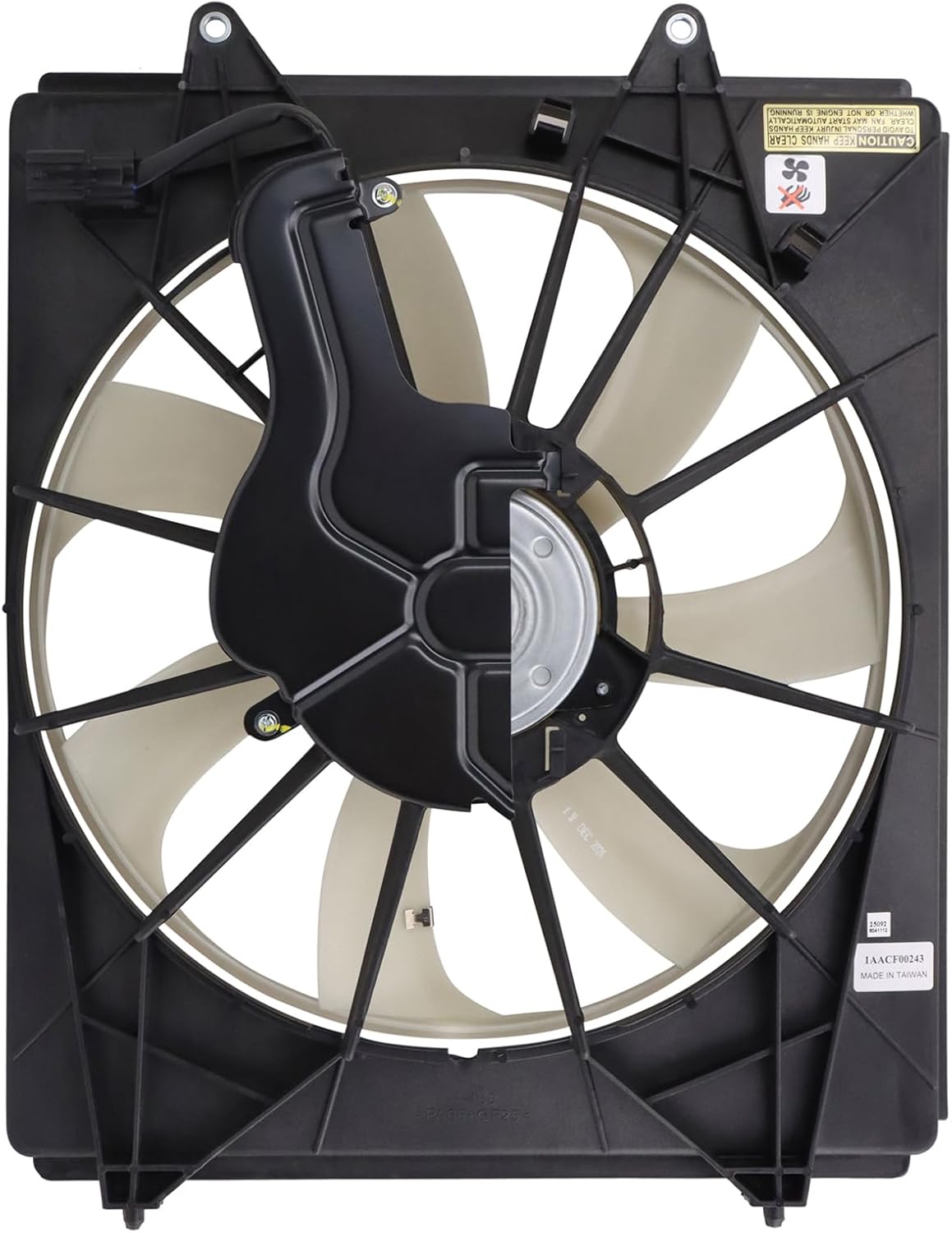 TRQ A/C Condenser Cooling Fan Assembly HO3113143 Compatible with 2018-2024 Honda Odyssey