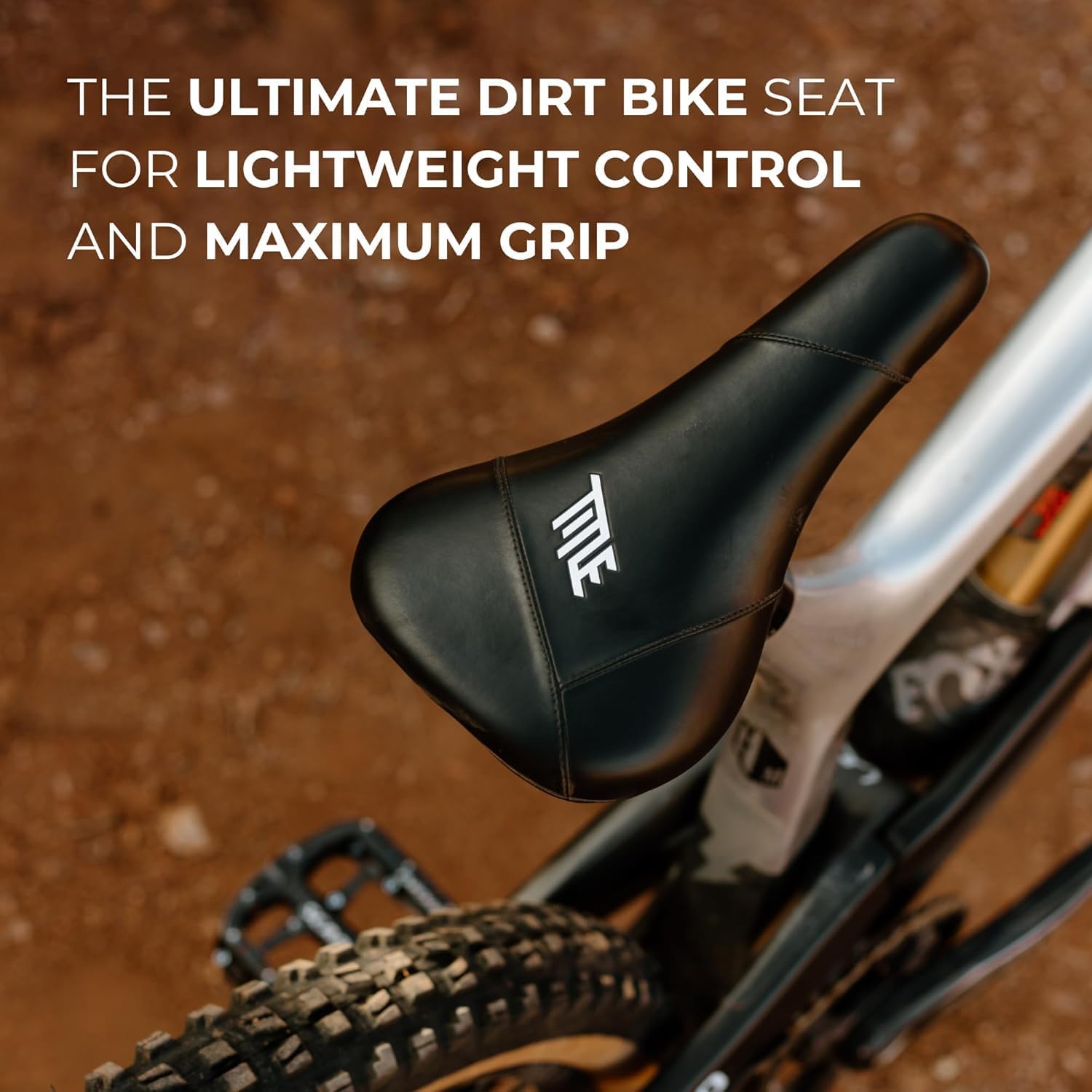 Title MTB JS1 Bike Saddle - High-Performance Mountain Bike Seat for Dirt Jump, Downhill, Skatepark, Street, BMX - Lightweight Comfortable Bicycle Saddle for Men and Women