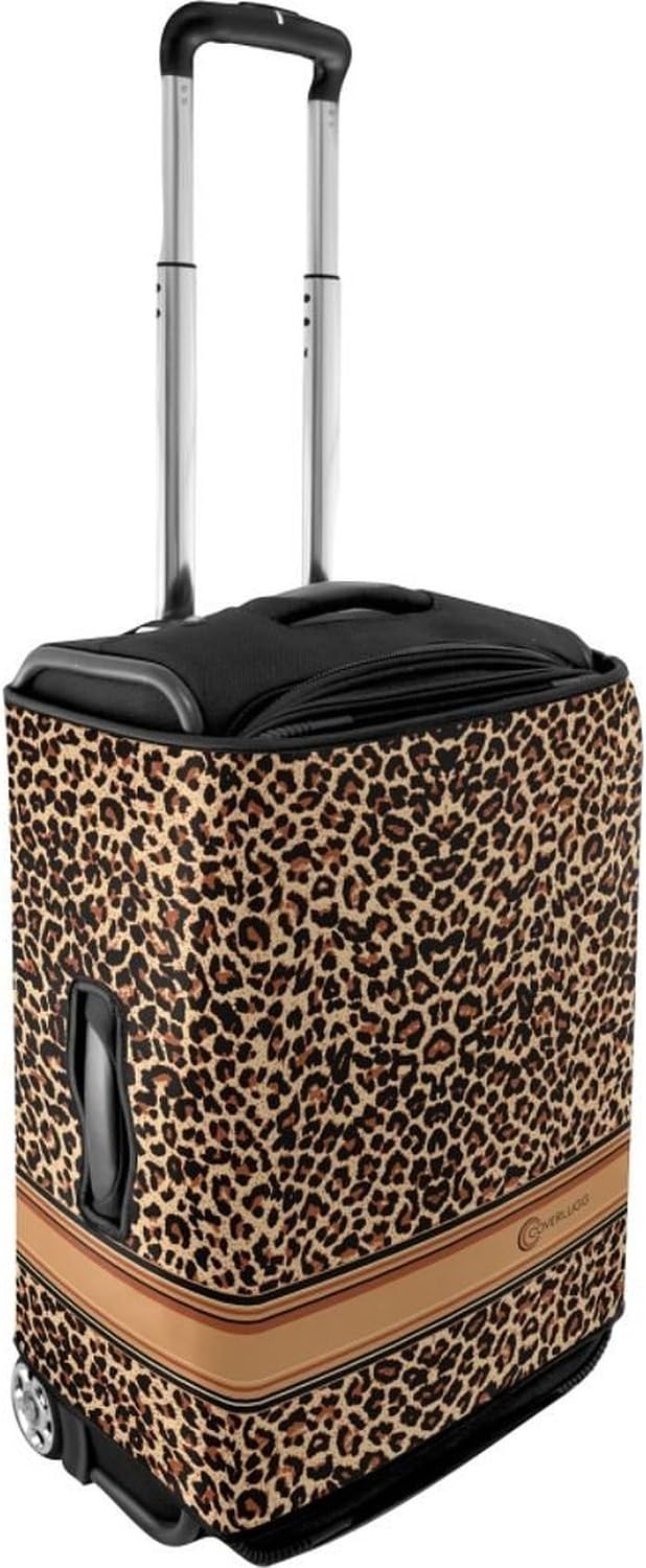 Coverlugg Small Luggage Cover - Black Leopard