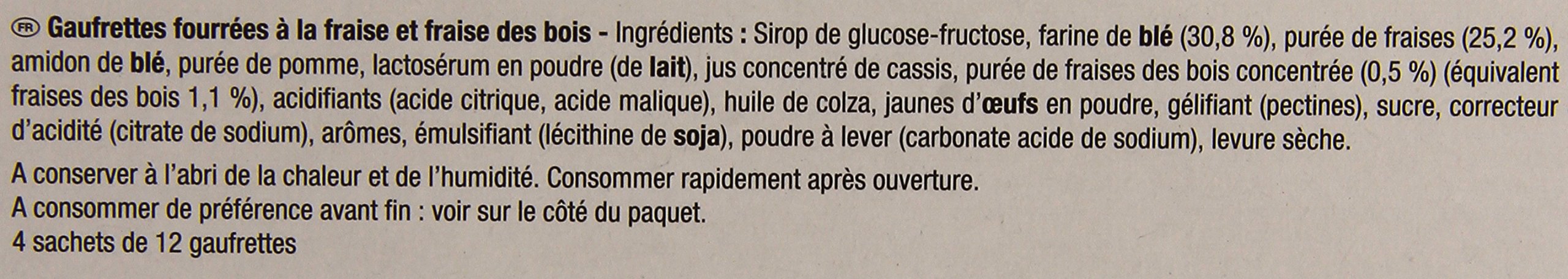 LU La paja dorada con fresas y fresas silvestres, 170 g, 8 unidades