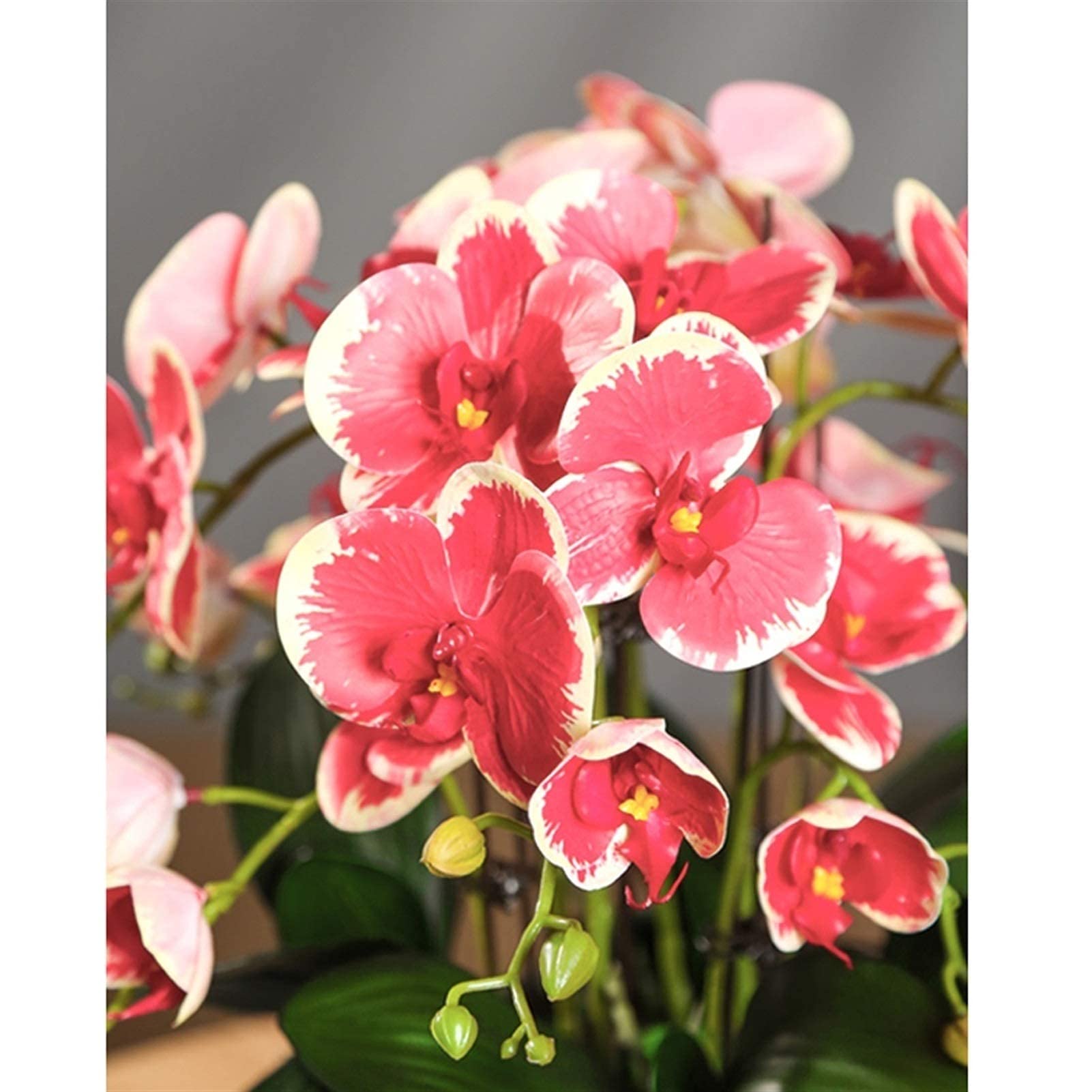 Fiori artificiali, set di fiori artificiali, orchidee, vaso, bonsai, piante finte, vaso, fioriera per centrotavola, decorazioni per soggiorno