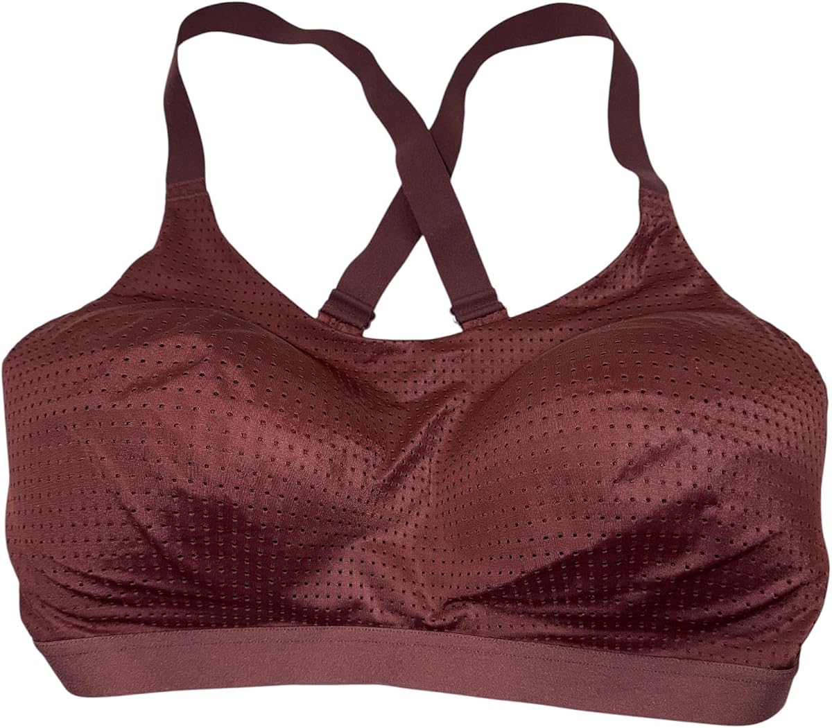 Victoria's Secret VSX Mesh Sports Bra Brown 34DDD Medium Support New