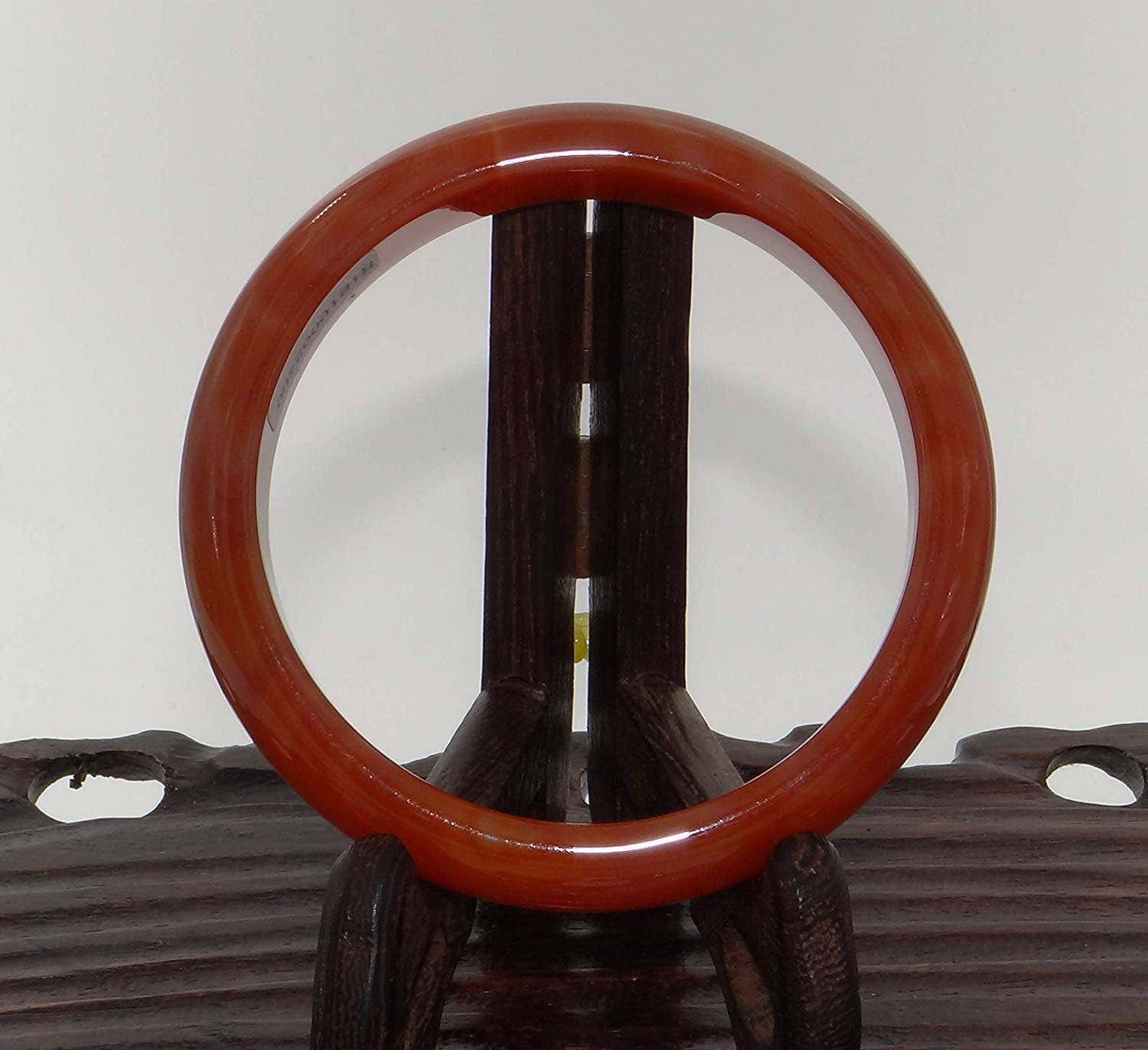 2.5" China Certified Nature Red Chalcedony Jade Women's Bangle Bracelets