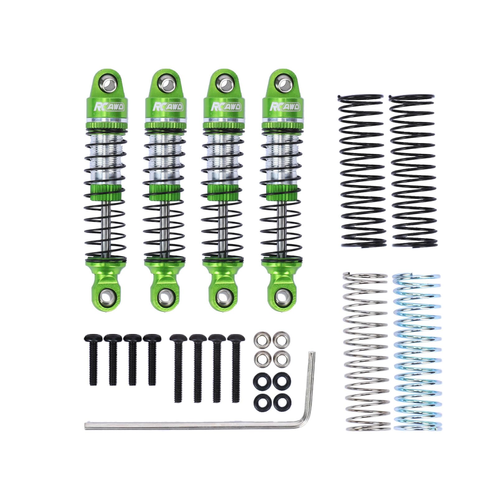 Levigo Ammortizzatori Posteriori Anteriori In Metallo RC Compatibile Con Traxxas 1/18 TRX-4M, Parti Di Aggiornamento RC Ammortizzatore Ad Alta Precisione - Foto 9