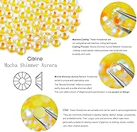 Vista 196 de Genie Crystal ss34 Red Glass Rhinestones 288 Pcs, 7.0 mm Big Light Siam Flatback Rhinestone, Diamond Cut Gems for Crafts, Face Mask, Makeup