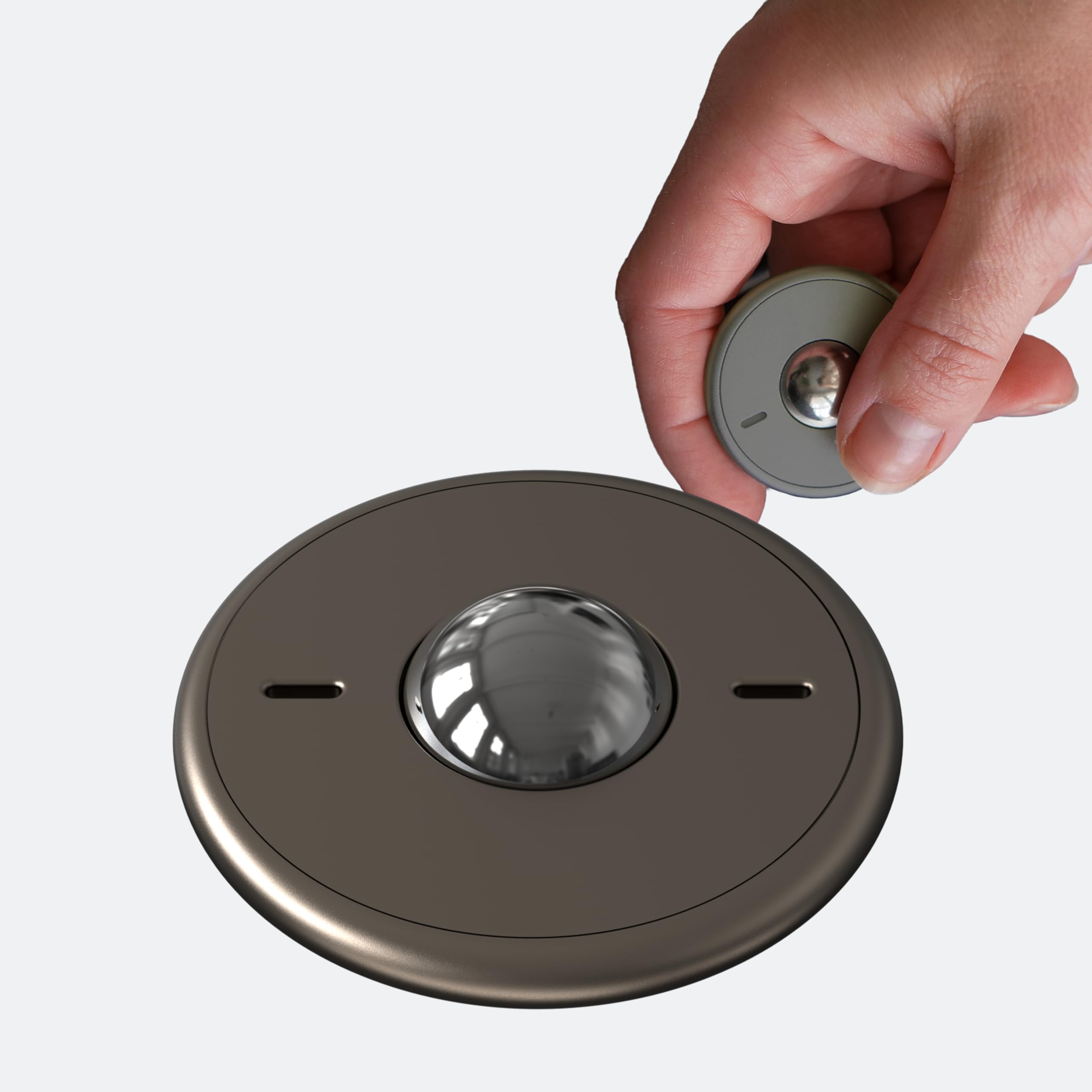 ONO Scroller- Handheld Fidget Toy for Adults | Help Relieve Stress, Anxiety, Tension | Promotes Focus, Clarity | Compact, Portable Design (Natural - Titanium)