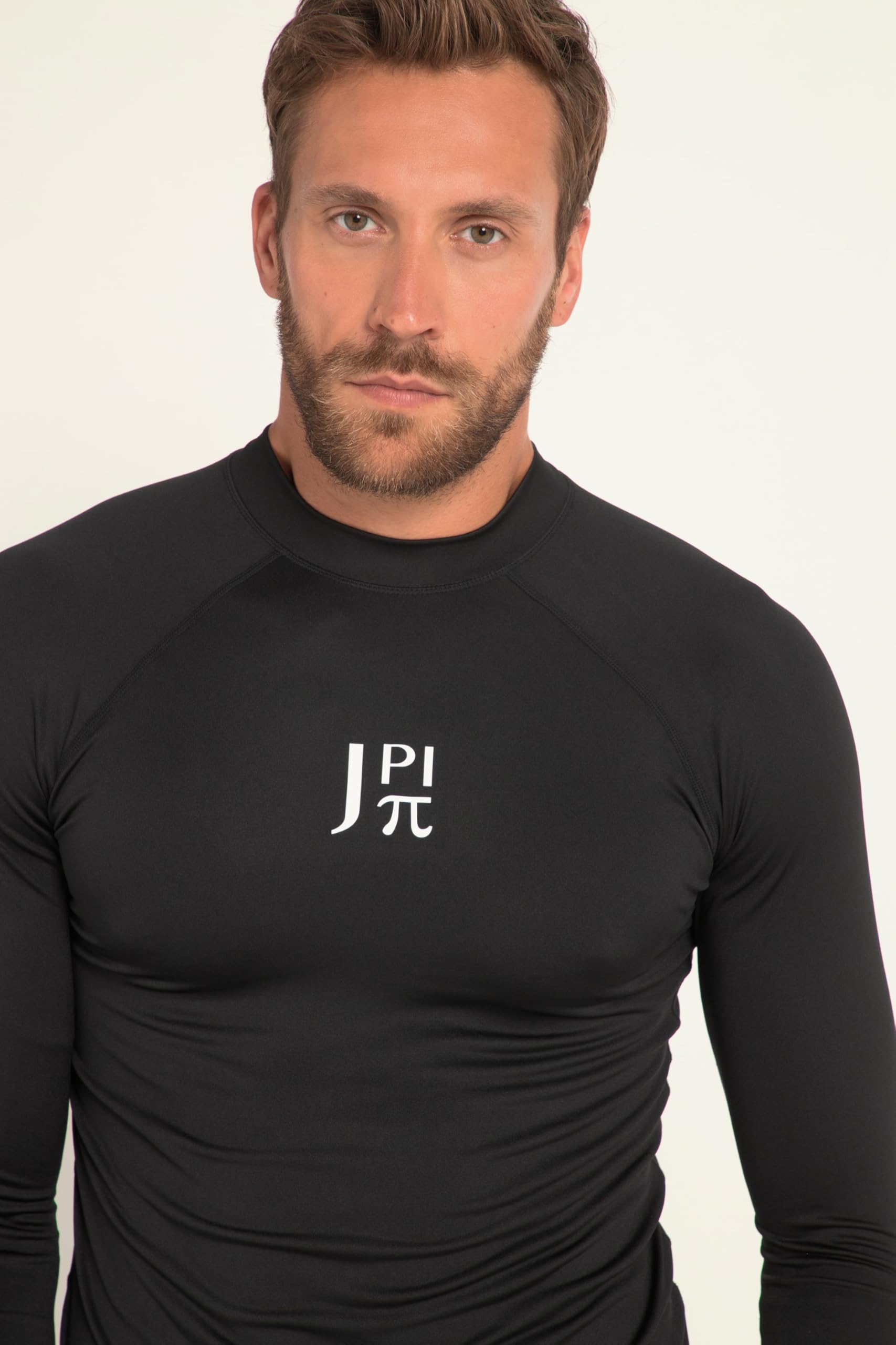 JAY-PI T-Shirt de Bain Manches Longues, col Montant et Protection UV Noir 7XL 813063100-7XL