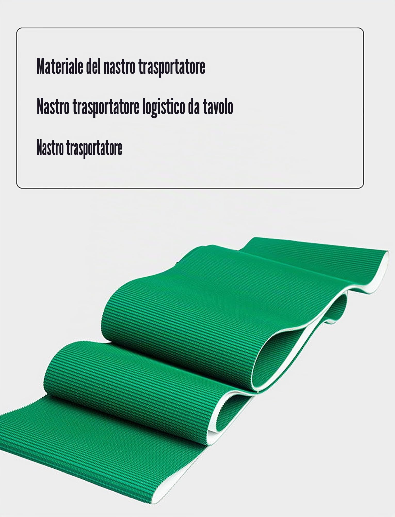 Nastro Trasportatore per Trasmissione, PVC, Spessore 4MM, Uso Industriale, Nastro Trasportatore Durevole per Produzione Commerciale