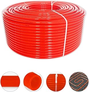PEX Pipe Tubing Oxygen Barrier Pipe for Underfloor Radiant Heating Capillary Tubing 3/4 Inch 1000 Feet Red
