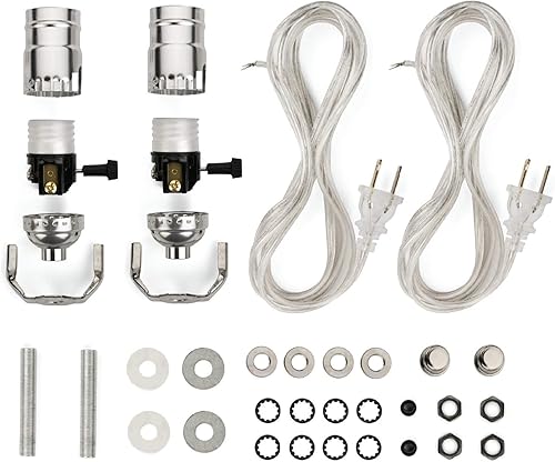 Kit de lámpara  Kit de cableado eléctrico para hacer o reacondicionar lámparas  Kits de recableado de lámpara con instrucciones  Kit de lámpara DIY
