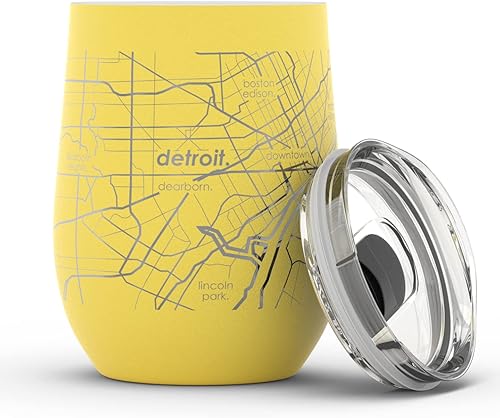 Vista 856 de Well Told Lexington Kentucky Map - Vaso de vino aislado con grabado de mapa de Kentucky, taza de acero inoxidable grabada (12 onzas, verde domingo)