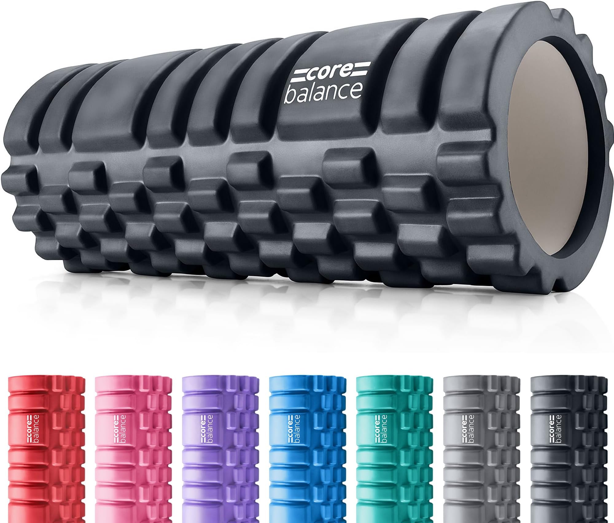 Core Balance Foam Roller For Deep Tissue Muscle Massage, Trigger Point Grid Sports Massager, Fitness Gym Physio
