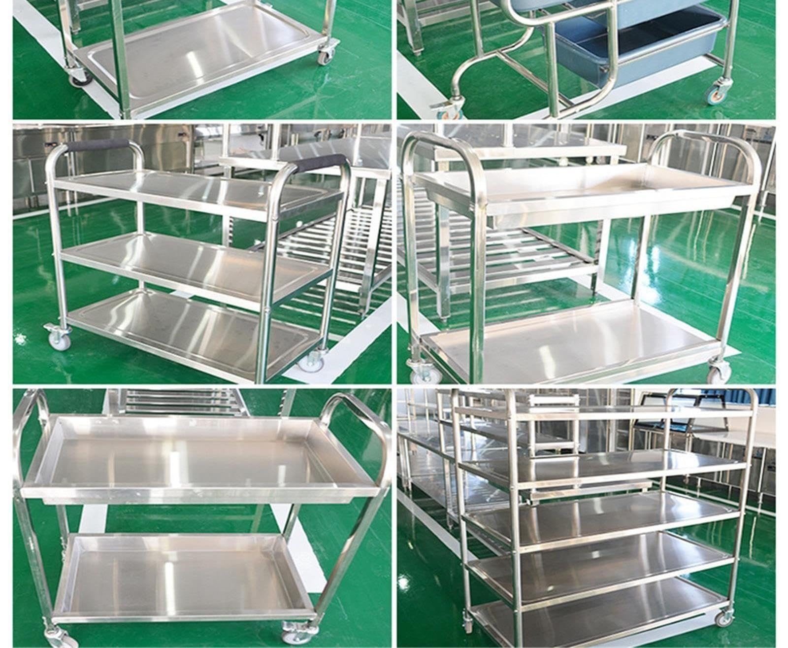 Carrello in acciaio inox Carrozza ristorante in acciaio inossidabile