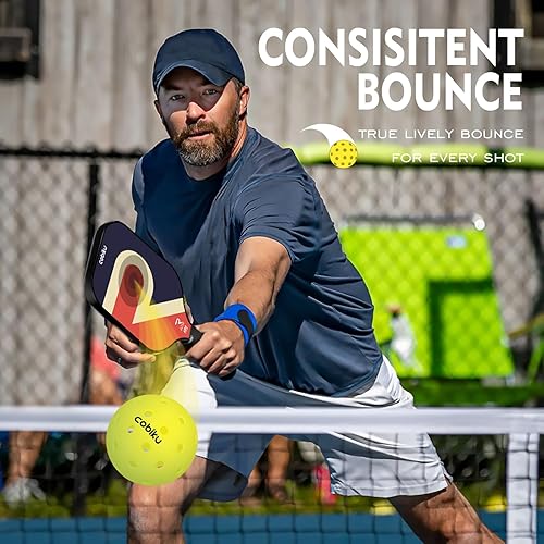 Miniatura 4 de Paquete de 3612 pelotas de pickleball para exteriores de alta calidad, aprobadas por USAPA, para torneos y competencias con perfectamente