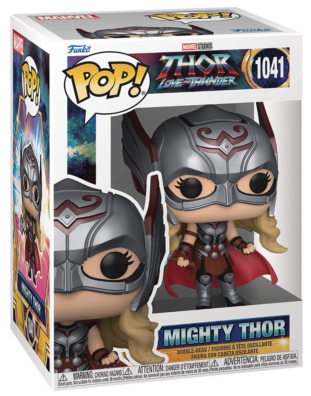 Funko Pop! Marvel: Thor: Love And Thunder - Mighty Thor - Figura in Vinile da Collezione - Idea Regalo - Merchandising Ufficiale - Giocattoli per Bambini e Adulti - Movies Fans