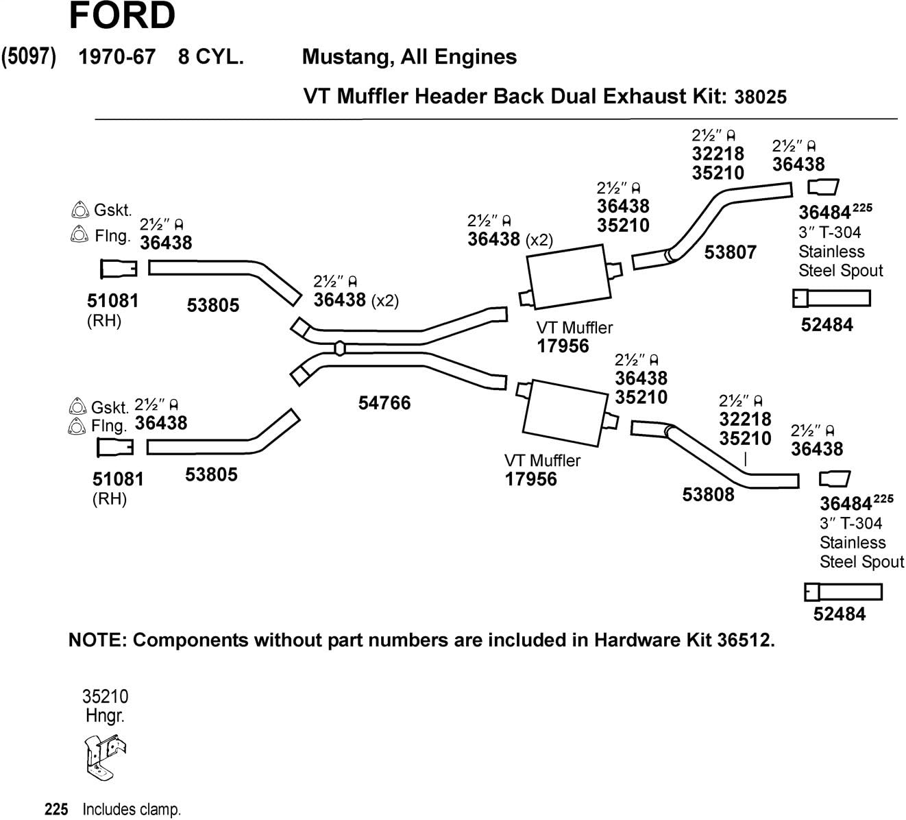 DynoMax 53807 Tail Pipe
