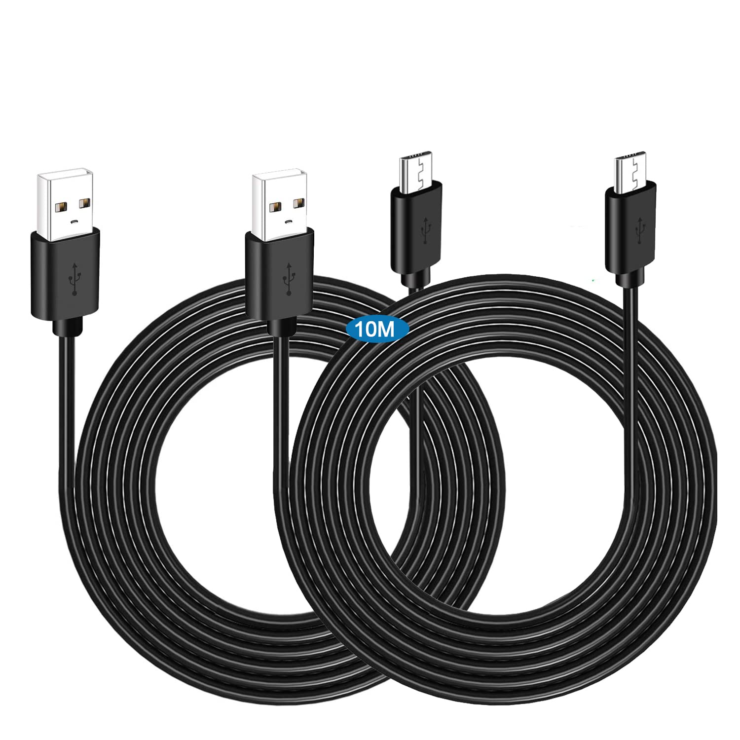 2 Pack 10 Meters 33FT Power Extension Cable Compatible with Wyze Cam v3