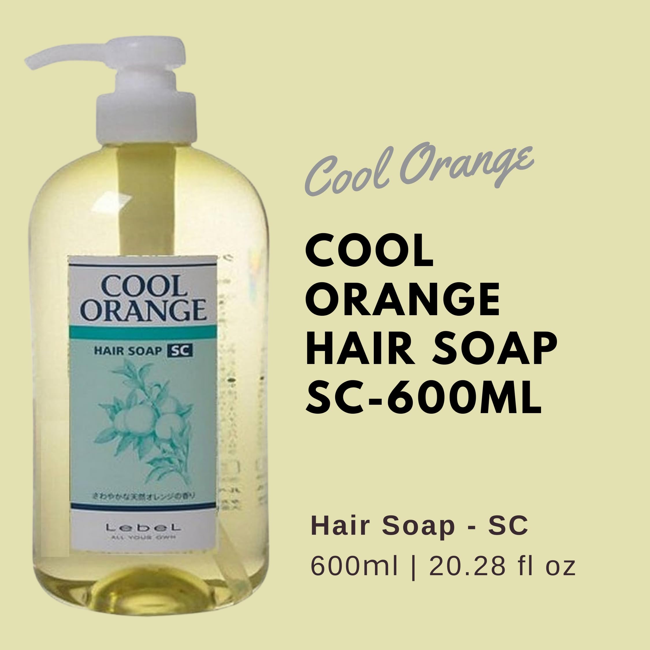 Lebel Cool Orange Hair Soap SC - 600 ml