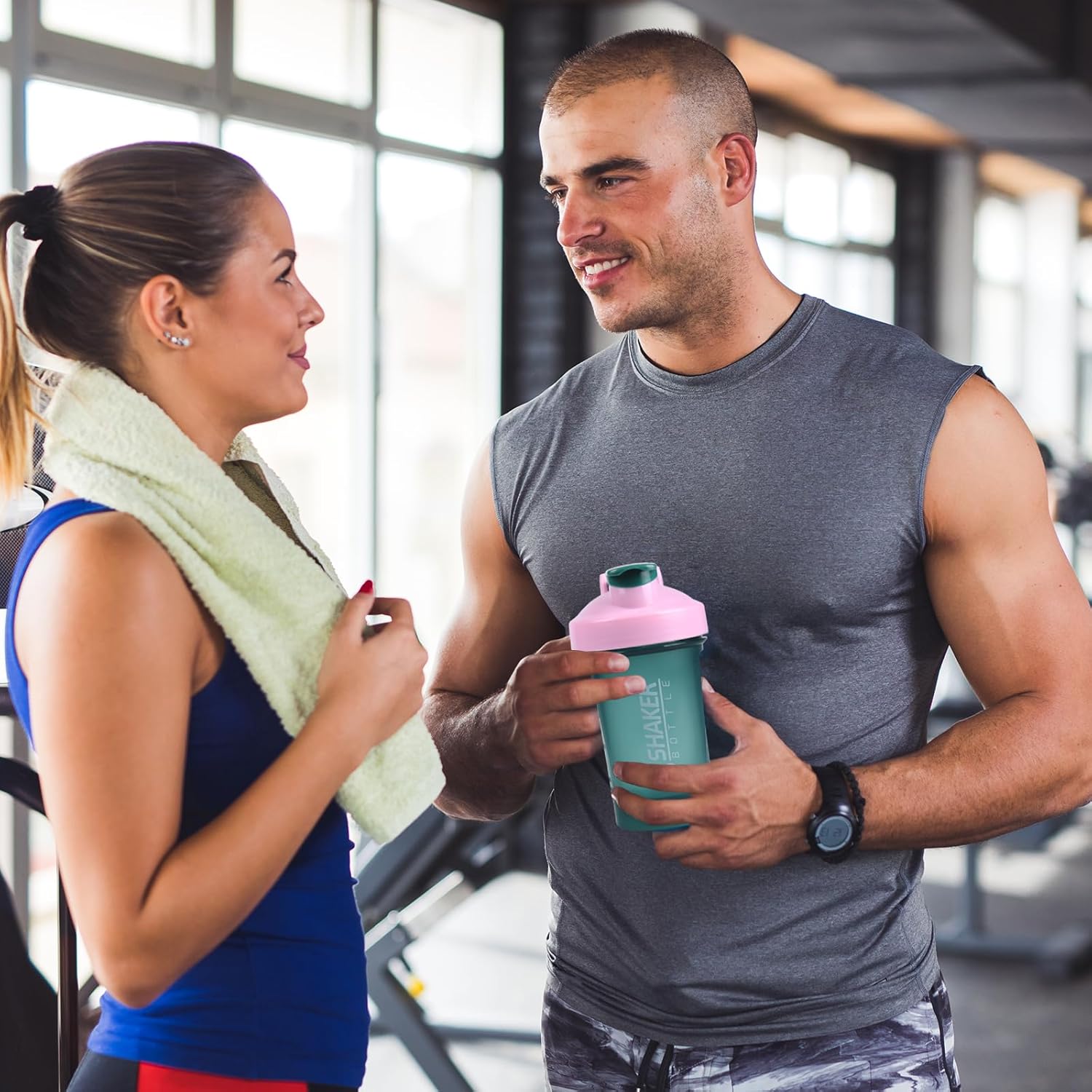 Shaker Bottle,400ml Small Protein Shaker Bottle with Mixing Ball, Portable 14oz GYM Shakes Cup for Workout,BPA free, 100% Leak Proof,Dishwasher Safe（Green） - Image 7