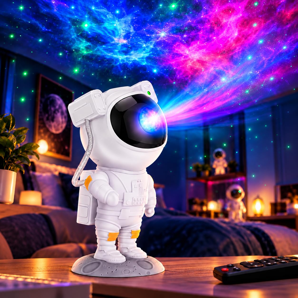 Astronaut Star Projector Night Light - Nebula Projection -13