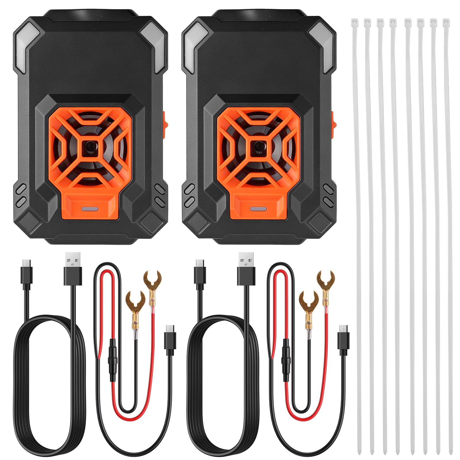 AUTOUTLET Répulsif Ultrason Souris pour Voiture 2 en 1 Répulsif Ultrason Rongeur Connexion électrique du véhicule/Câblage USB/Batterie Démarrage/arrêt Automatique avec Ligne d'Extension 50cm