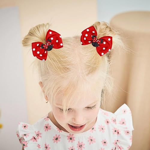 Miniatura 3 de Pinzas para el cabello para niñas, 8 lazos para el cabello, lindas pinzas de Disney para niños, pasadores para niñas, accesorios para el cabello