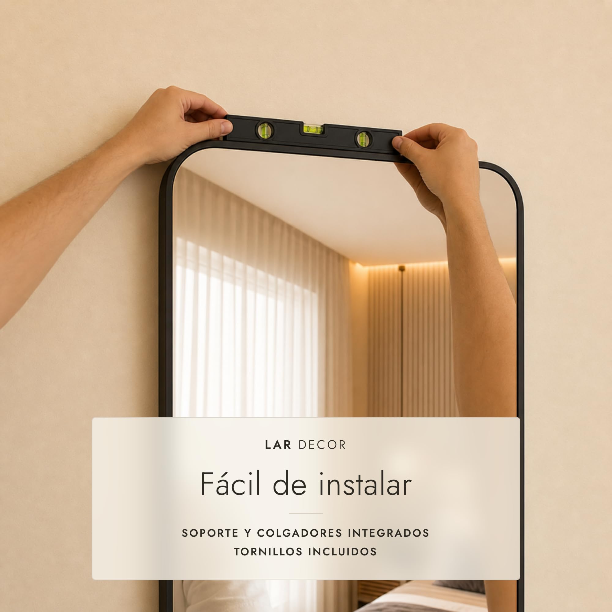 Espejo Grande de Pie, Cuerpo Completo【170 x 70 cm】con Soporte para Colgar o Apoyar en la Pared, Marco de Aleación de Aluminio | Ideal para Vestidor, Sala, Dormitorio