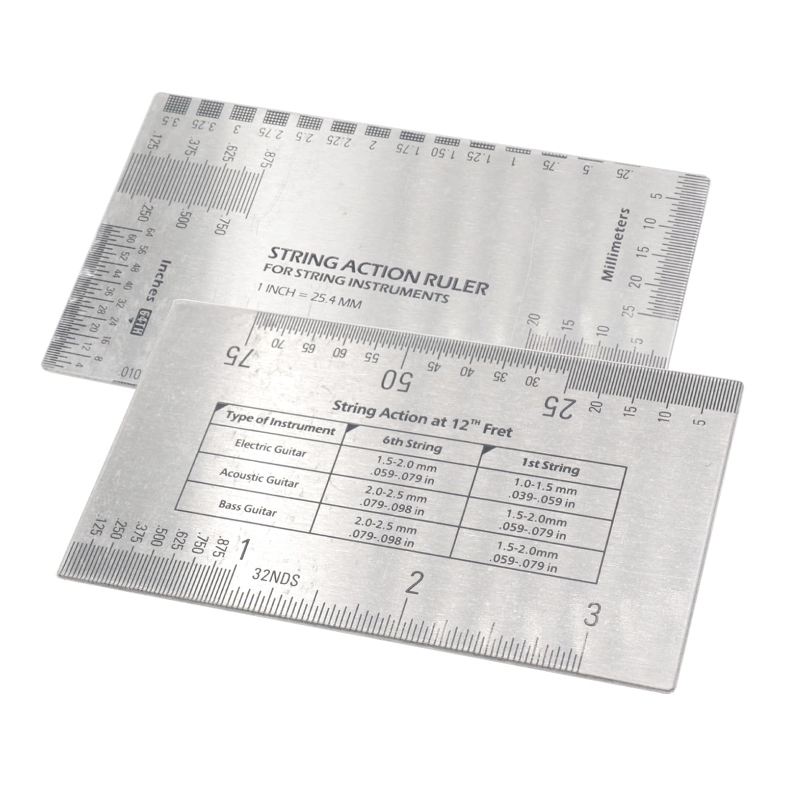 String Action Table Snapklik.com : Guitar String Action Gauge, Stainless Steel Guitar ...