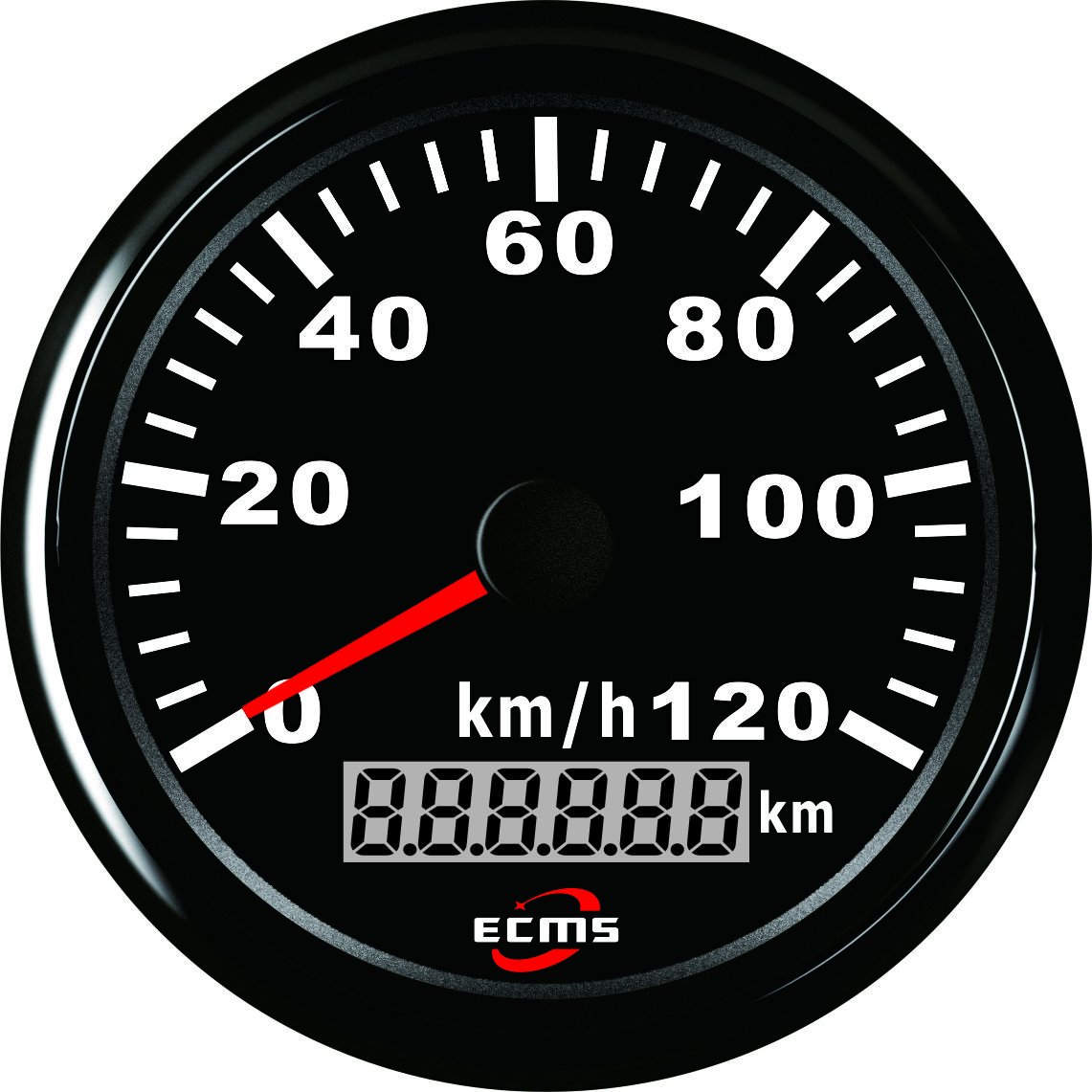 GPS speedometer Tachometer Speedometer Speed Meter Black New with Black Ring Boot Auto Oltimer...