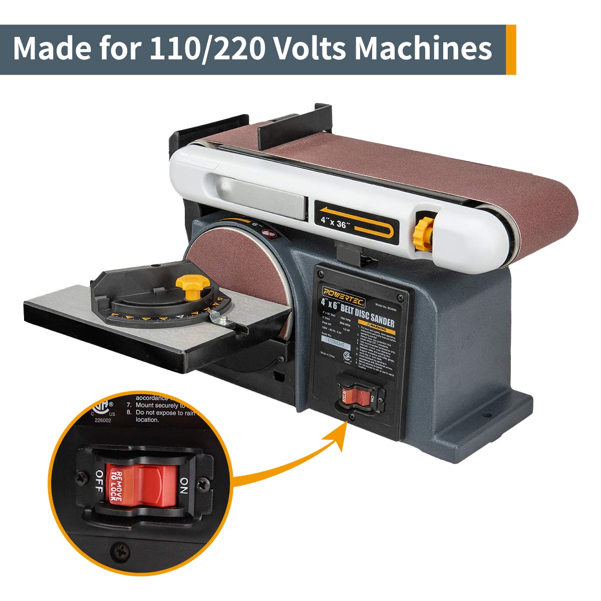 Snapklik.com : POWERTEC 71353 Safety Toggle Switch Dual Voltage 125 ...