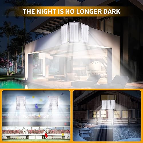 Miniatura 6 de Luz de inundación LED de 300 W, 24000 lm luces de seguridad súper brillantes para exteriores con ángulo de iluminación más amplio, luz blanca diurna