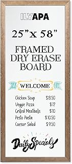 Ilyapa Extra Large Dry Erase Board for Wall - Wood Framed Magnetic White...