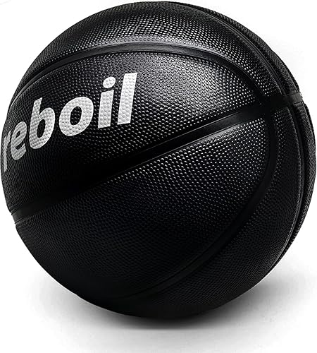 REBOIL Premium Grip Basketball (Size 3 Toddlers, Size 4 Kids, Size 5 Youth, Size 6 Women, Size 7 Adult) Outdoor & Indoor Basketball