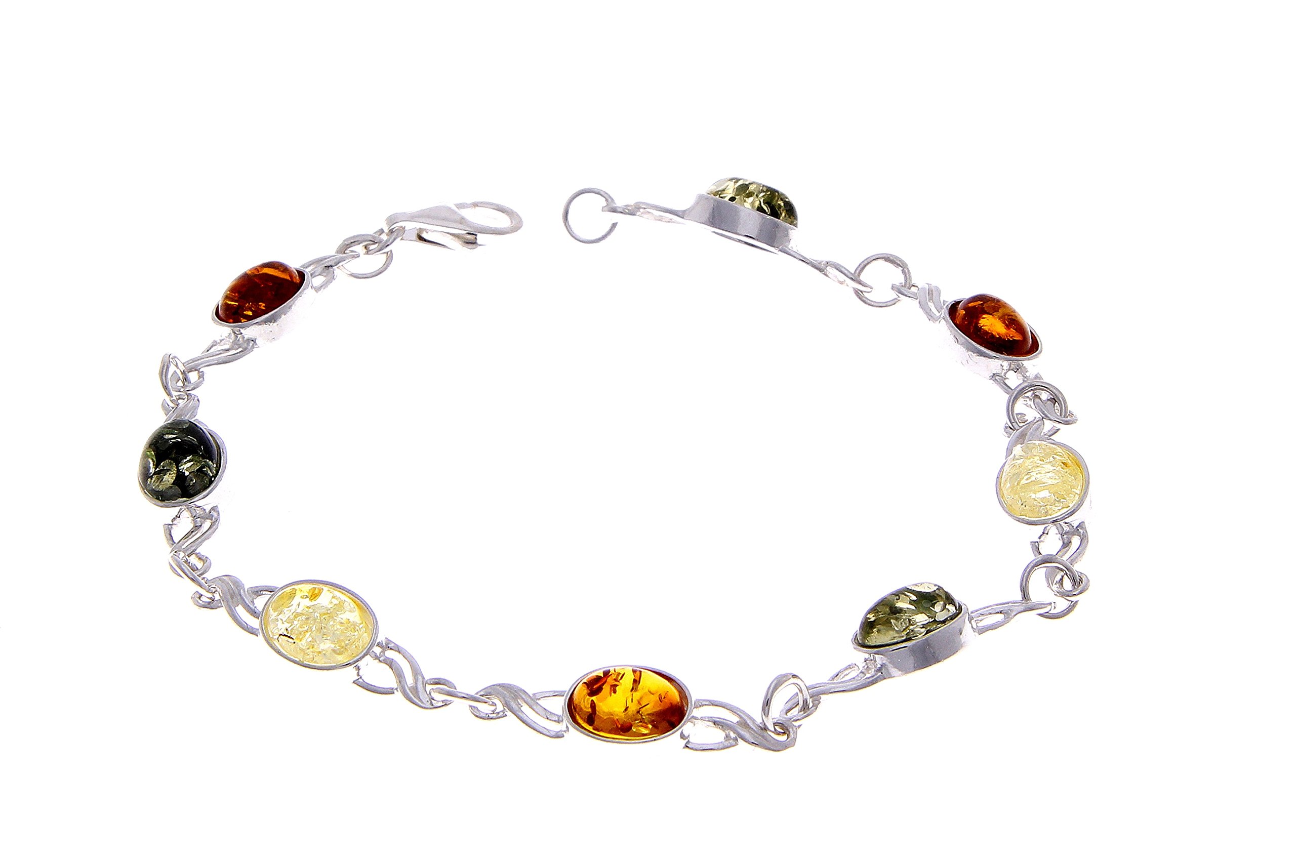 SilverAmber Damen - 925 Silber Armband mit Bernstein - 3178M