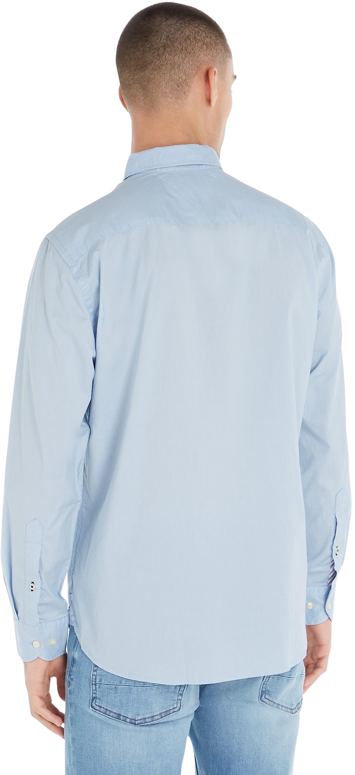Tommy Hilfiger Herren Hemd Core Flex Langarm, Blau (Calm Blue), XS – Ansicht 2