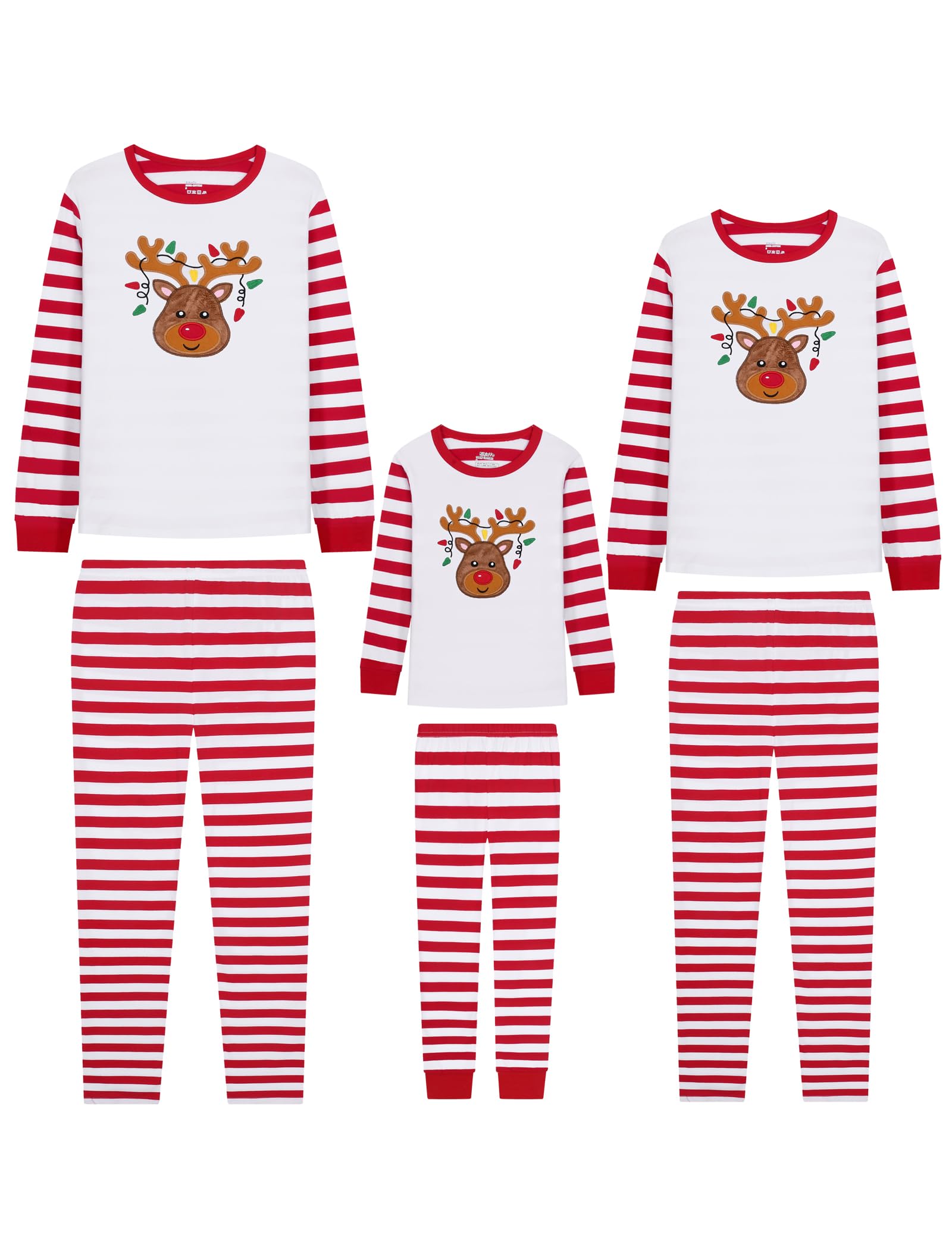 ABeCue Matching Family Pajamas for Women Men Kids Holiday Cotton Pjs Clothes Set
