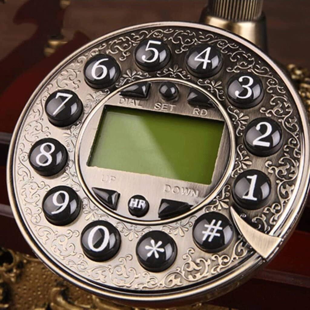 Telefon domowy Telefon europejski Telefon retro Telefon z litego drewna Vintage Kreatywny Telefon domowy Telefon stacjonarny