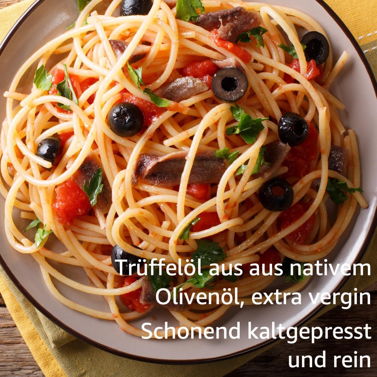 Trüffelöl mit echtem weißem Trüffel 250ml, natives Olivenöl extra vergine | Tuber Magnatum, ideal für Pasta, Risotto, Salate, feines Carpaccio, Trüffel Geschenkset, vegan, glutenfrei, Premium