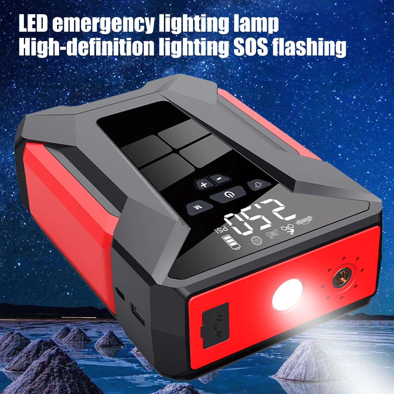 Przeno? ?adowarka samochodowa Jump Starter - wzmacniacz akumulatora samochodowego przeno?ny skok - d?ugotrwa?y automatyczny pakiet wspomagaj?cy wielofunkcyjny zasilacz rodzinn? wycieczk?