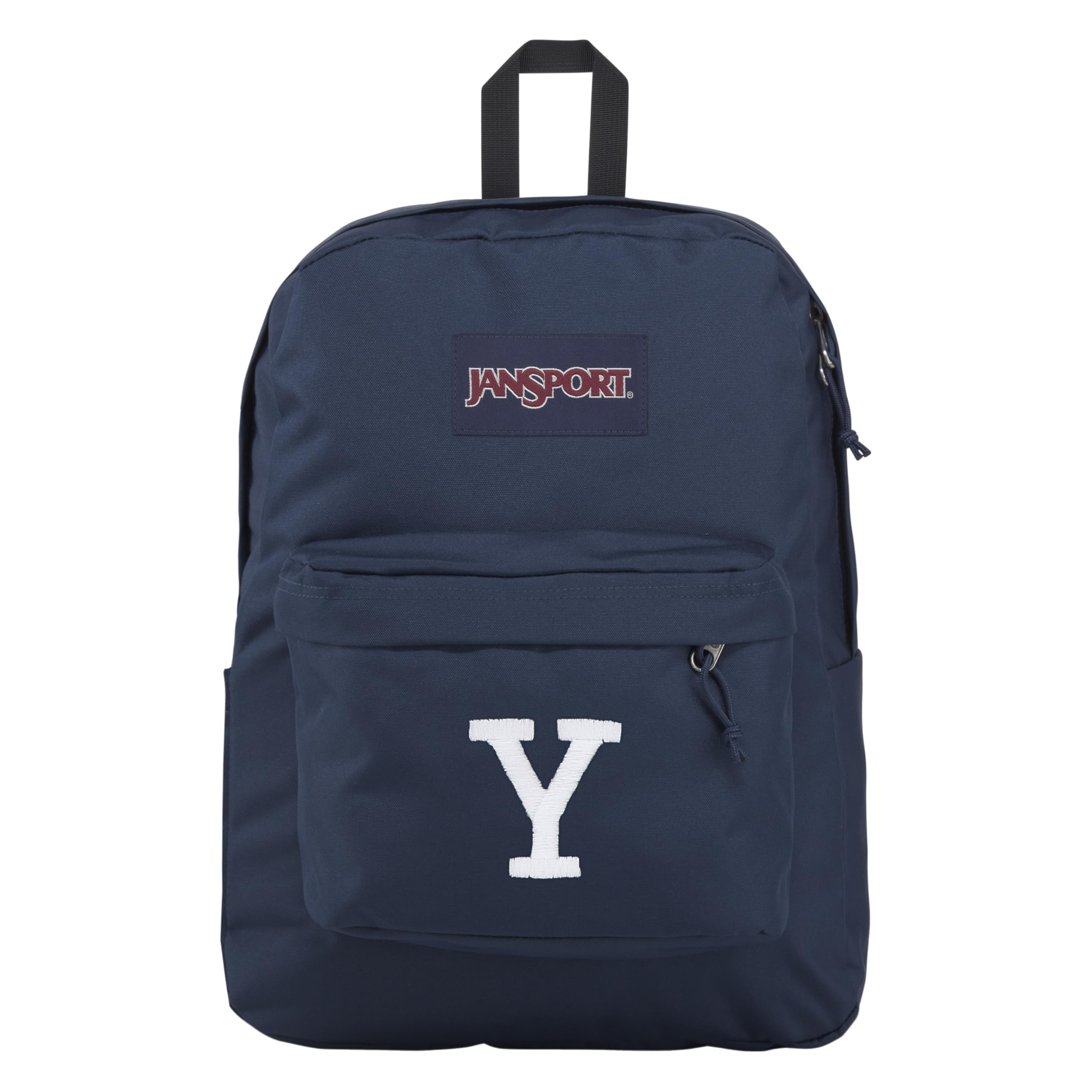 JanSport NCAA Officially Licensed Backpack, Yale Bulldogs, Superbreak Plus with Padded 15'' Laptop Sleeve, Spacious Computer Bag for Men &amp; Women, Durable Daypack with Bottle Pocket, Navy