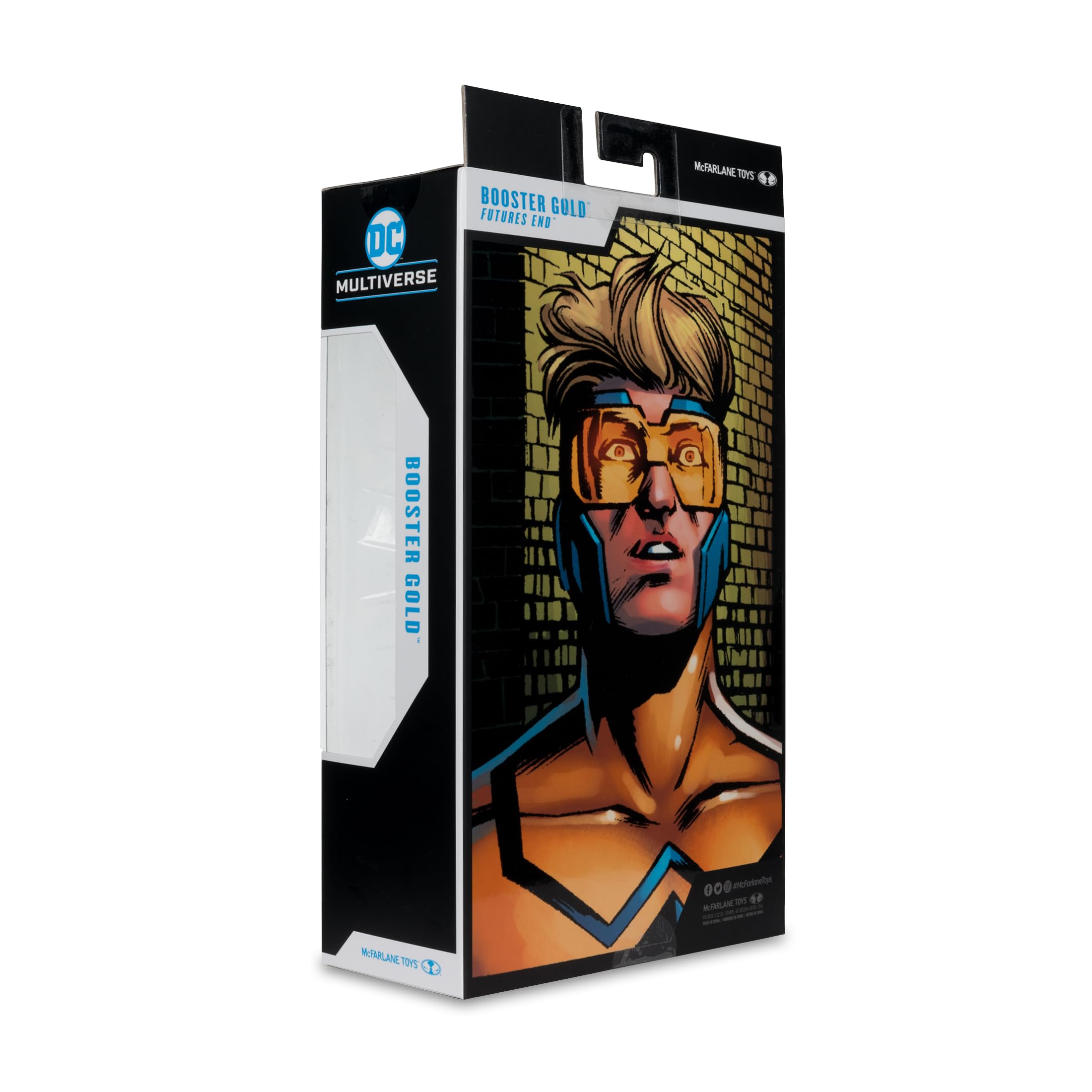 McFarlane Toys DC Multiverse - Future's End - Booster Gold de 7 Pulgadas - Figura de acción Coleccionable con Accesorios y Tarjeta de Arte