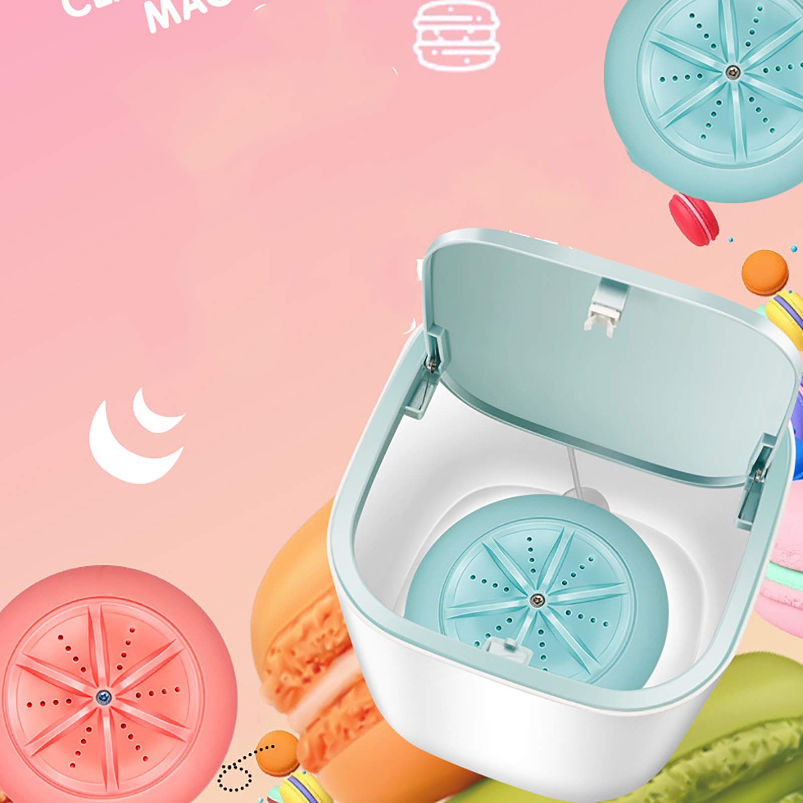 Amazon.co.jp: 脱水機能付き ミニ洗濯機 ターボテーブルトップ洗濯機