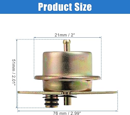 Miniatura 3 de X AUTOHAUX Regulador de presión de inyección de combustible para Ford F-150 1994-1999 para Ford F-250 1993-1999 Reemplaza F4SZ9C968A F4TZ9C968B