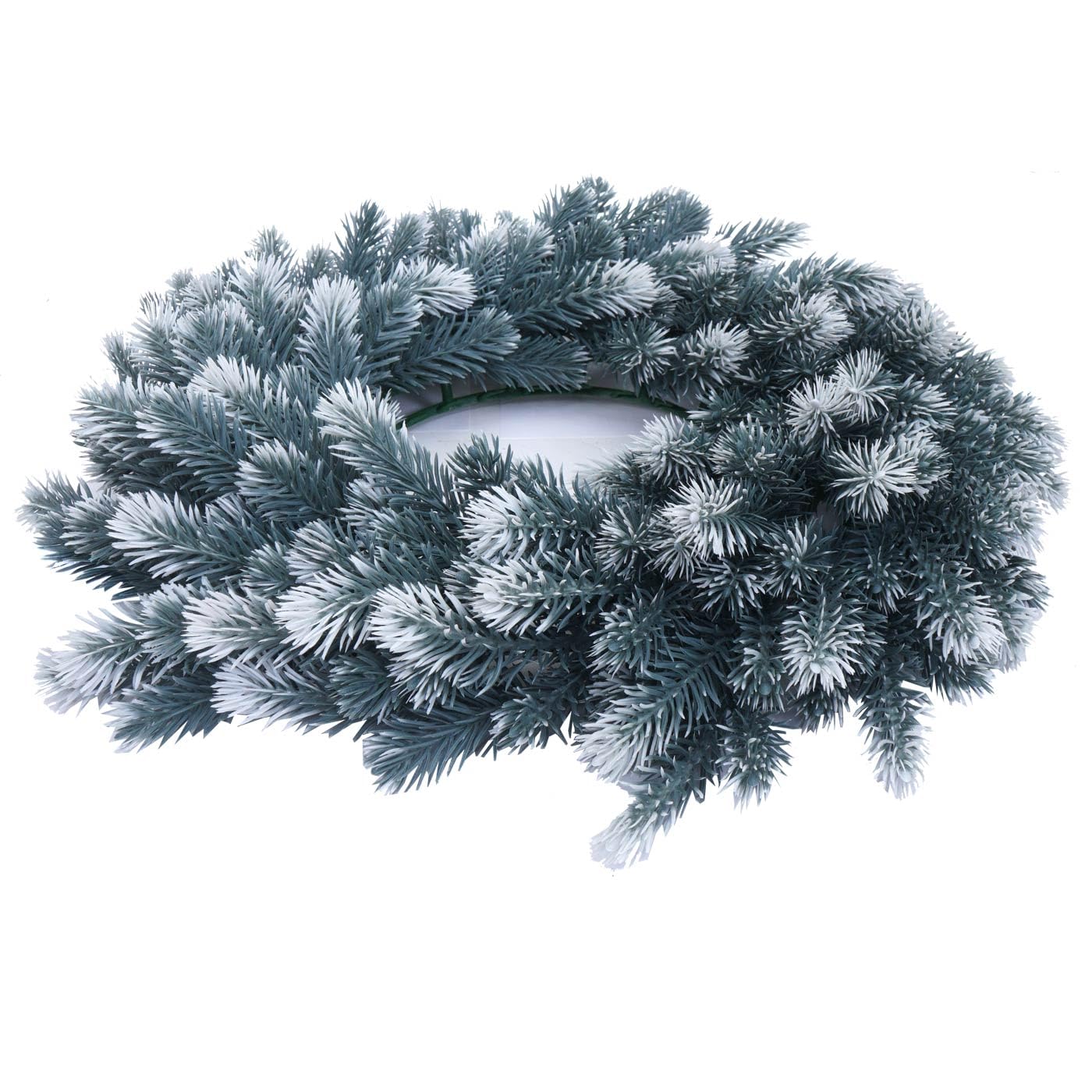 Couronne Artificielle HWC-O98 Ø 60 cm Sapin avec Neige