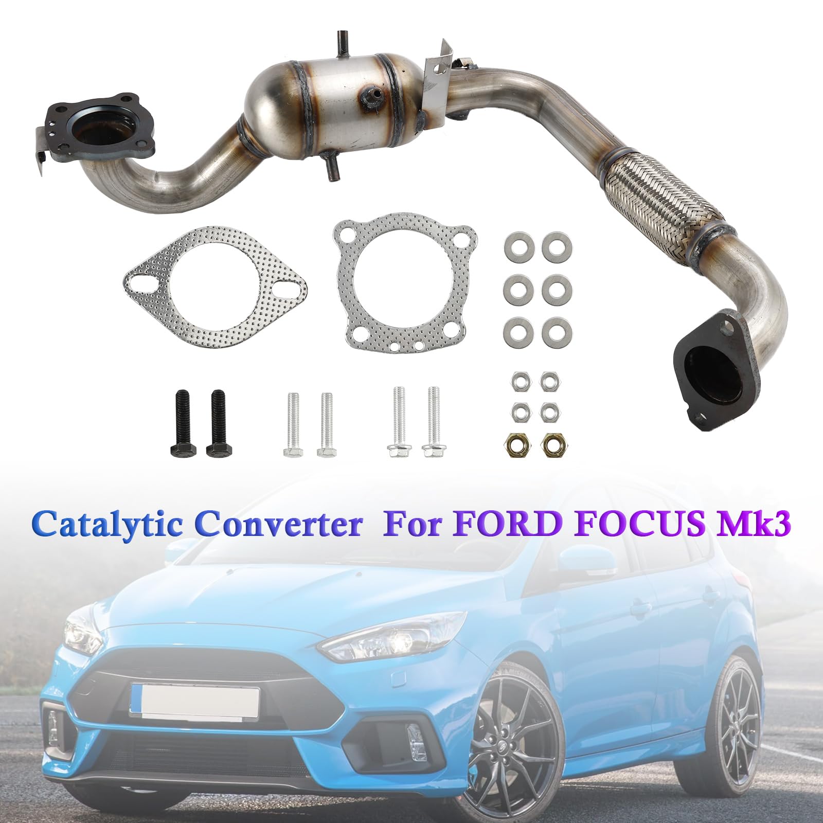 Catalizador homologado para Fit for Ford Focus Mk3 1.0 de 12 a 20 BM 1766306