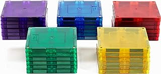 Shapemags 30 Piece Set Magnet Building Tiles Magnetic Blocks - Square Tile Construction Building Set