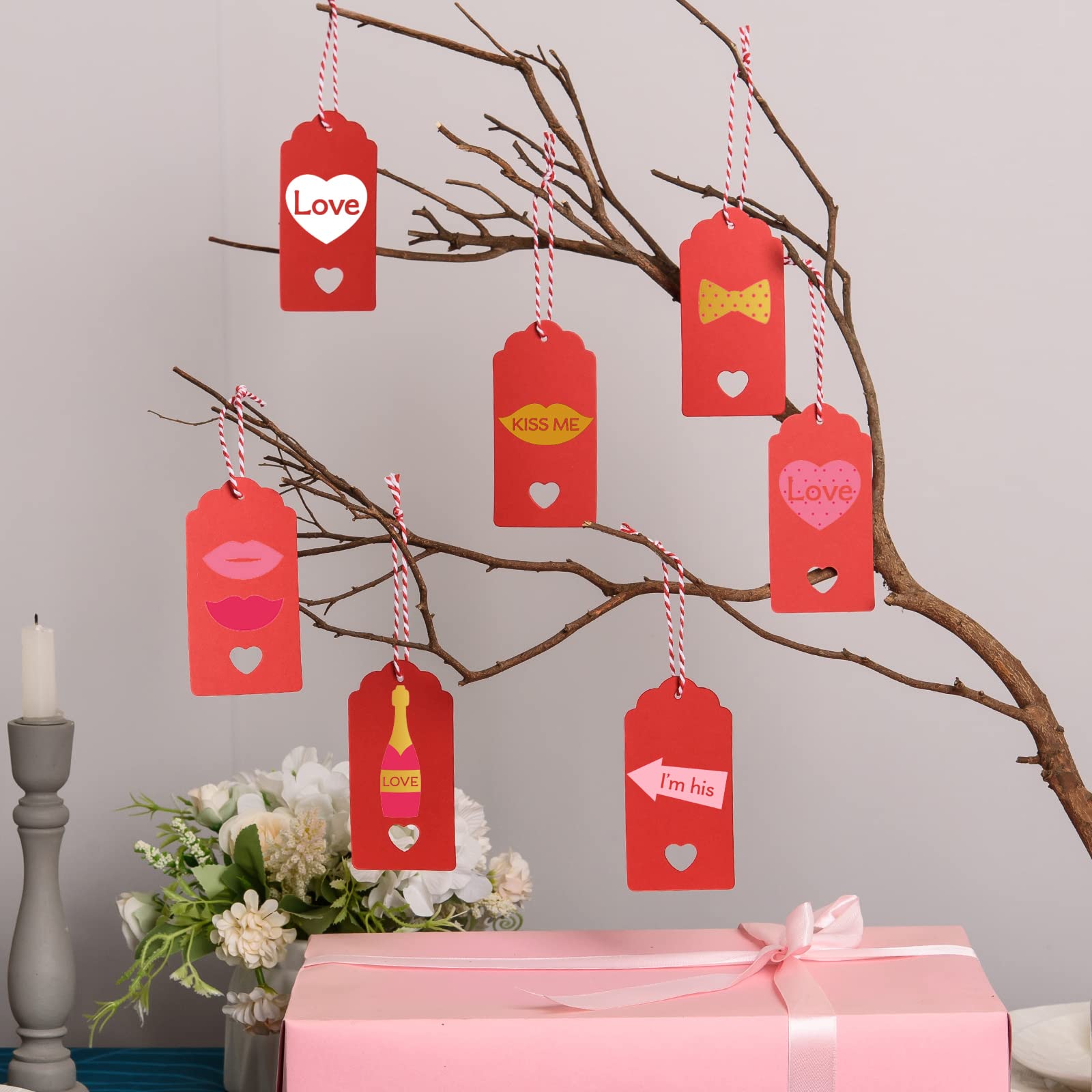 360 Pcs Valentines Day Gift Tags Kraft Paper Gift Tags...