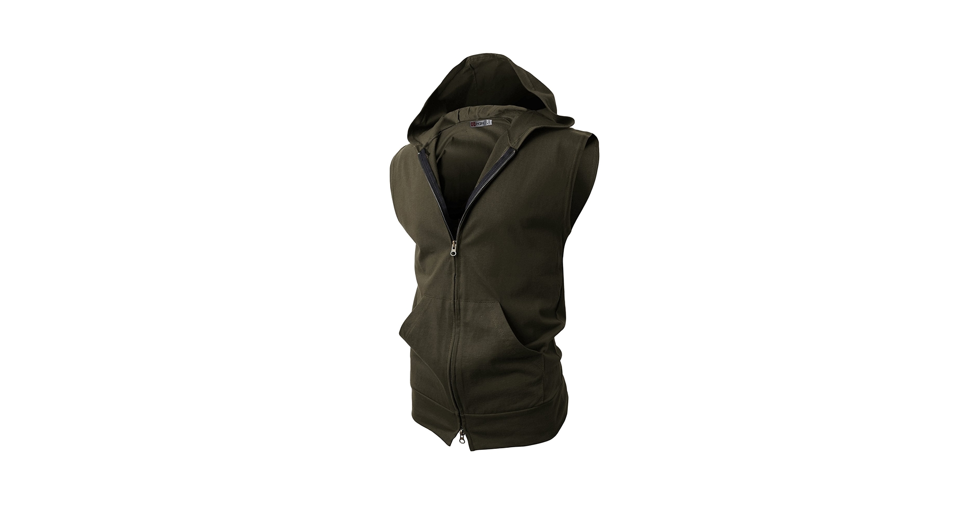 トップス COMMON/DIVISOR / NAMPULA/ HOOD VEST JEsilunmaMY Men's Sleeveless Hoodie Vest Lace Up Criss Cross